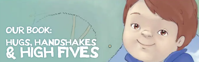 Illustration of a child with the text 'Shakes Lives'.