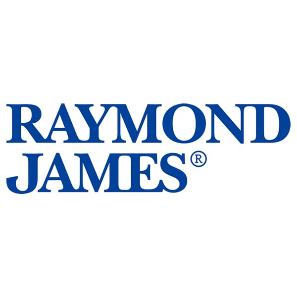 Raymond James logo in blue text on white background.