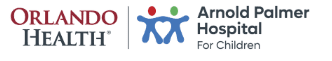 Logo of Arnold Palmer Hospital with two stylized figures.
